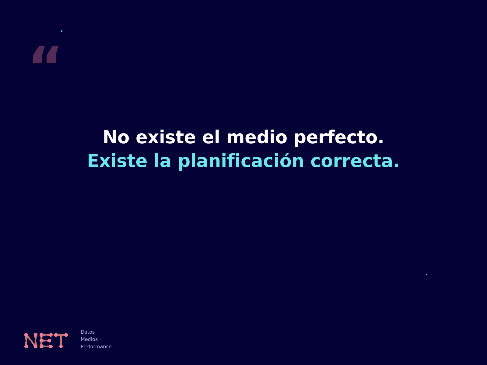 No existe el medio perfecto. Existe la planificación correcta. — imagen 2